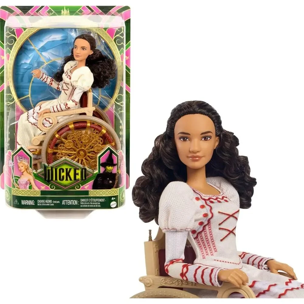 Enchanting Wicked Nessarose Fashion Doll with Curly Hair & Golden Wheelchair